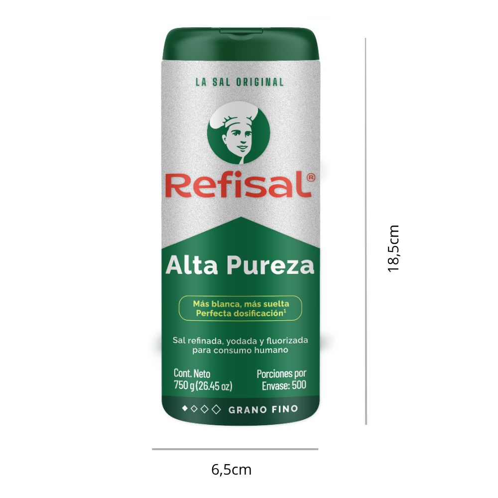 Sal REFISAL salero alta pureza (750  gr) img #2