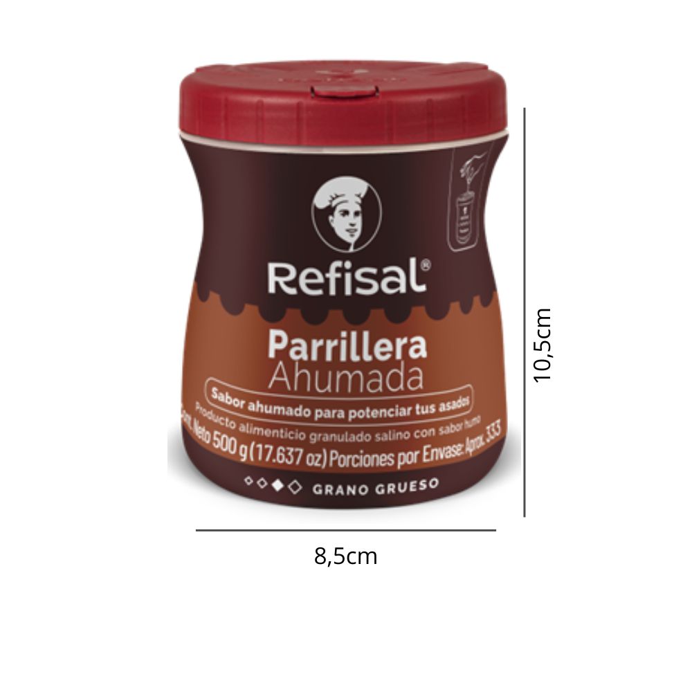 Sal REFISAL parrillera sabor ahumada (454  gr) img #2