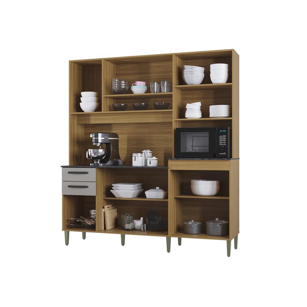 Alacena De Cocina Moderna 180 Cm Color Madera img #2