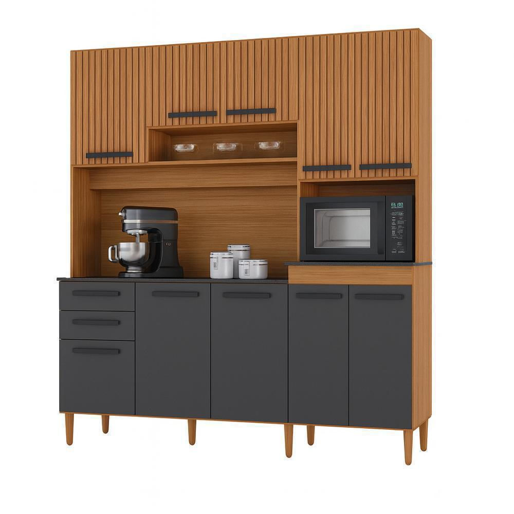 Alacena De Cocina Moderna 180 Cm Color Madera img #2