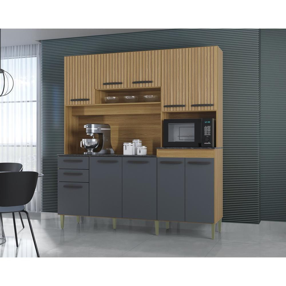 Alacena De Cocina Moderna 180 Cm Color Madera img #3