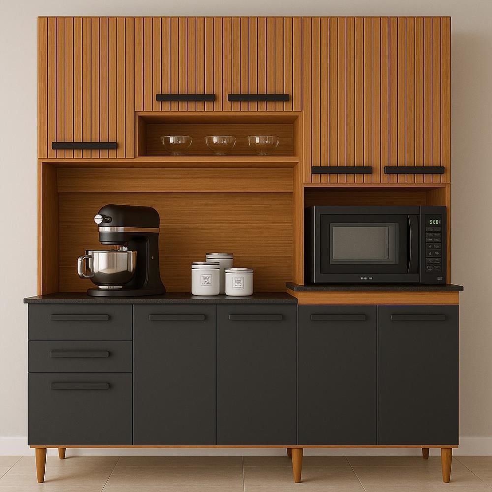 Alacena De Cocina Moderna 180 Cm Color Madera img #5