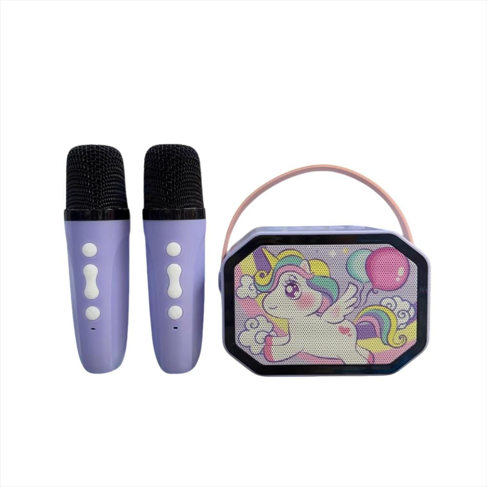 Mini Parlante Con Micrófonos Unicornio img #1