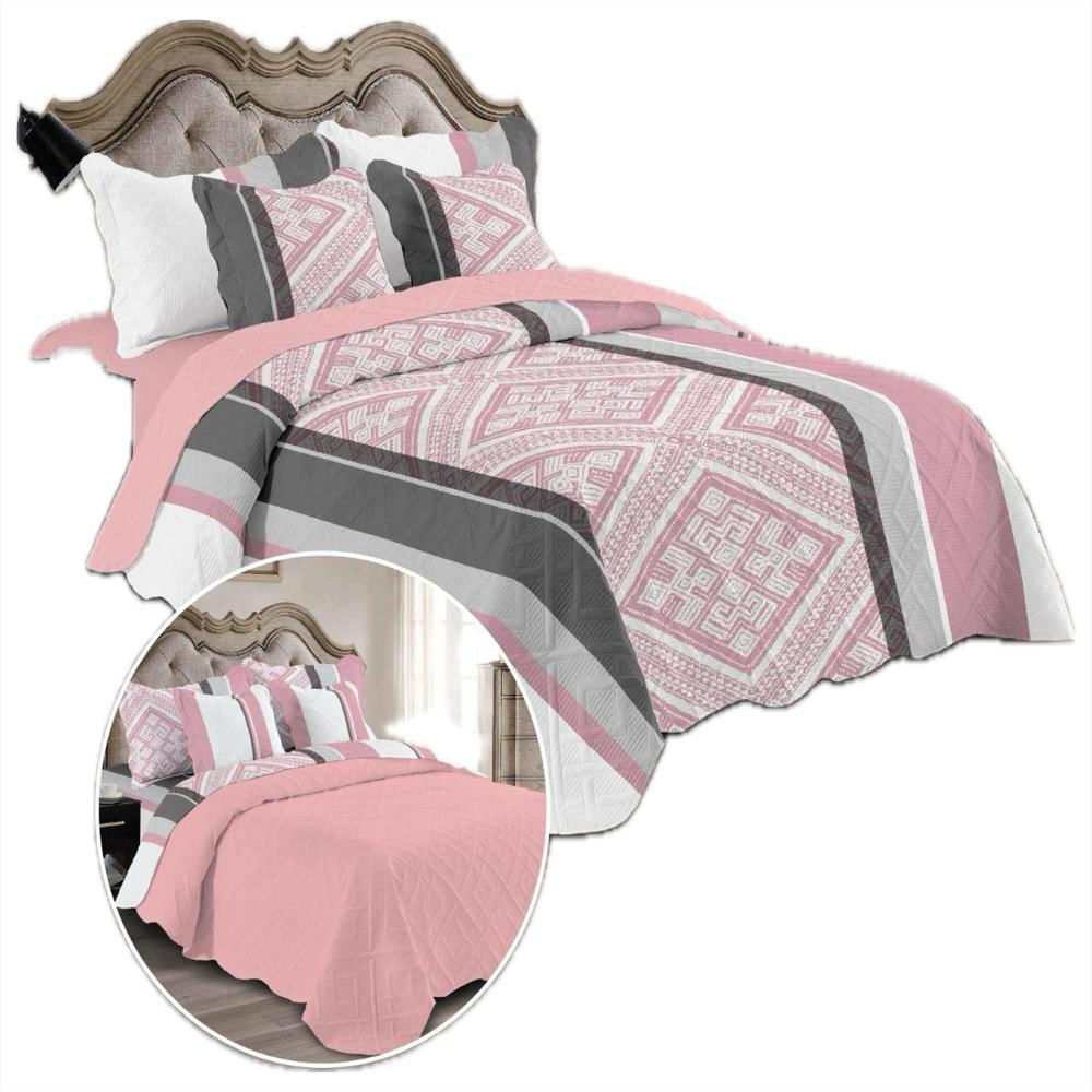 Sobrecama Majestic Imperial Ultrasonido Líneas Rosadas img #1
