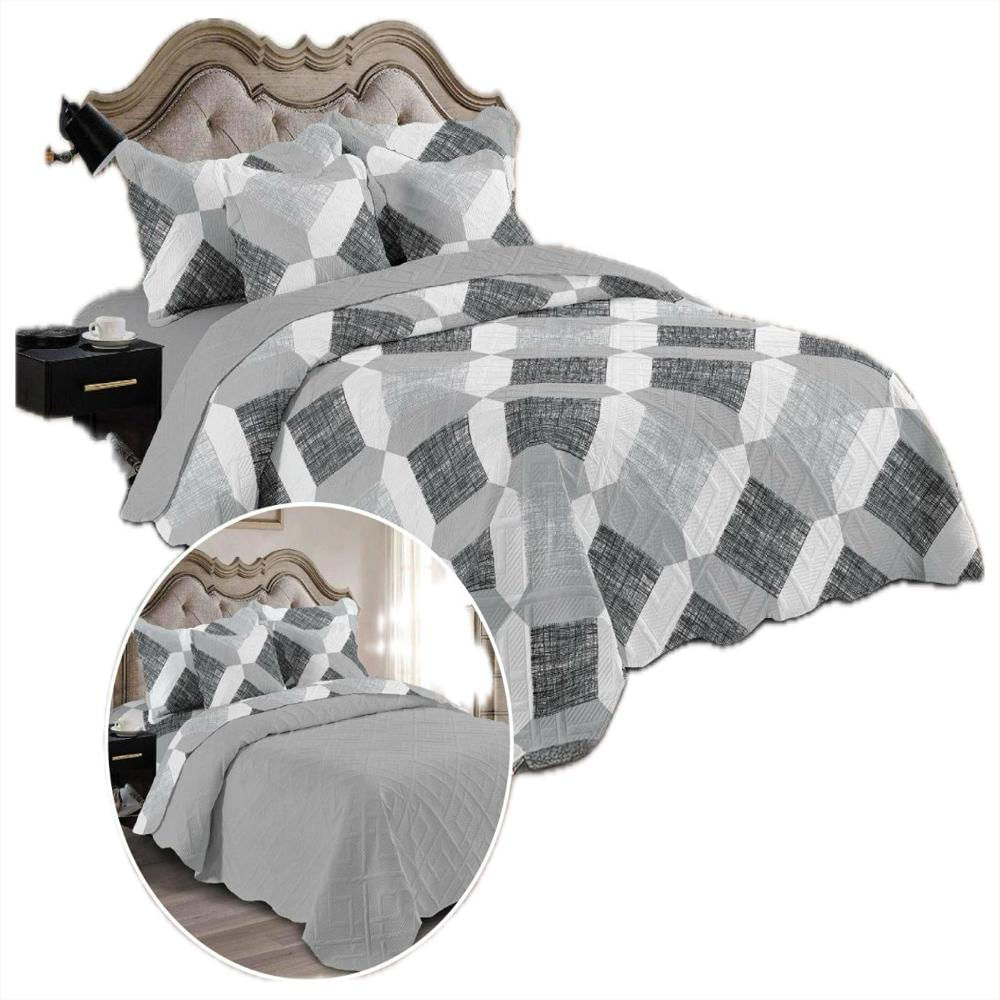 Sobrecama Majestic Imperial Ultrasonido Figuras Grises img #1
