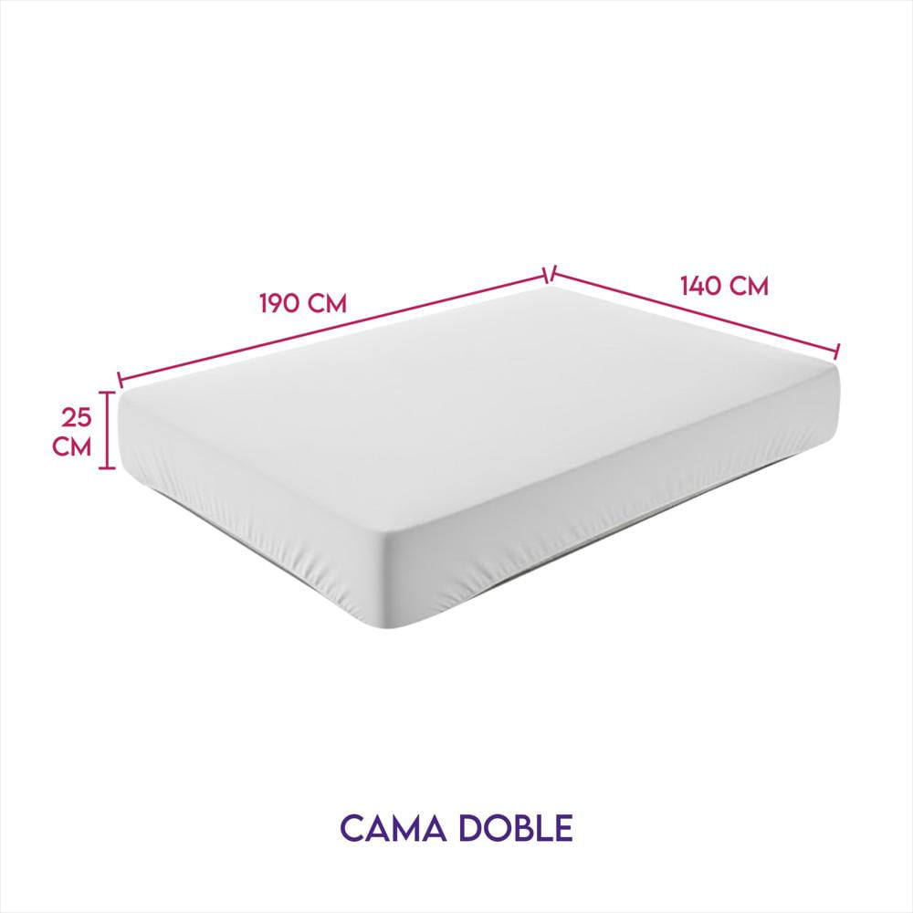 Protector De Colchón Antifluido Cama Doble 140Cmx190cmx25cm img #2