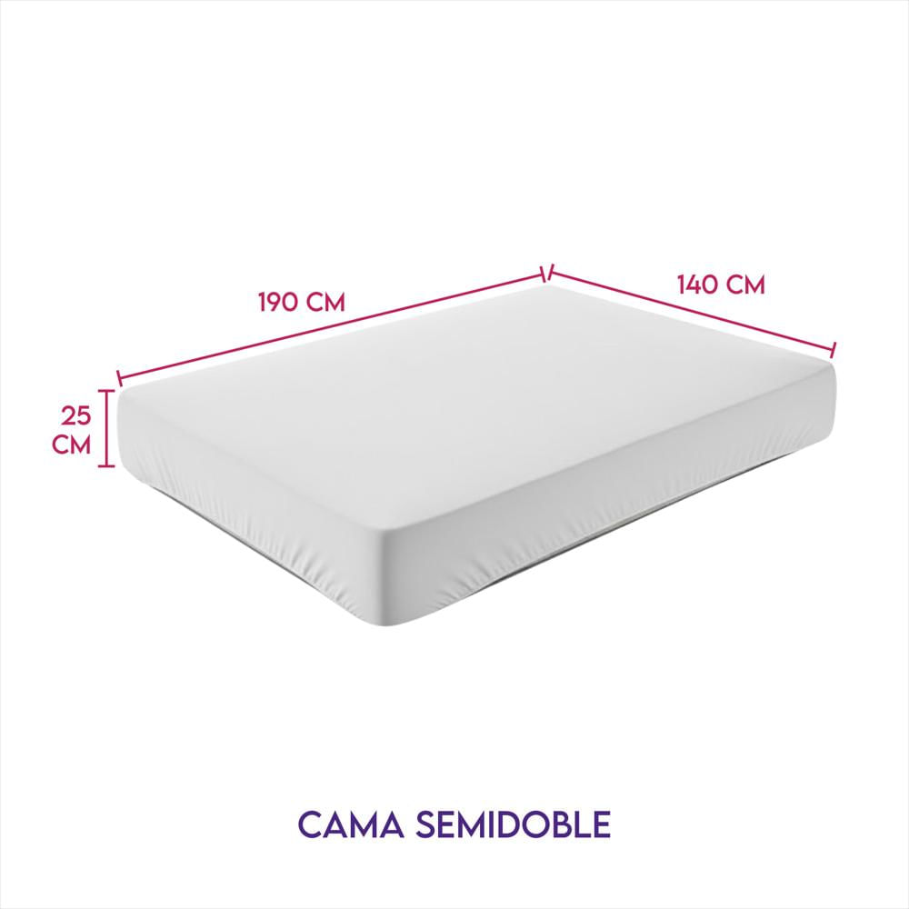 Protector De Colchón Antifluido Semidoble 120Cmx190cmx25cm img #2