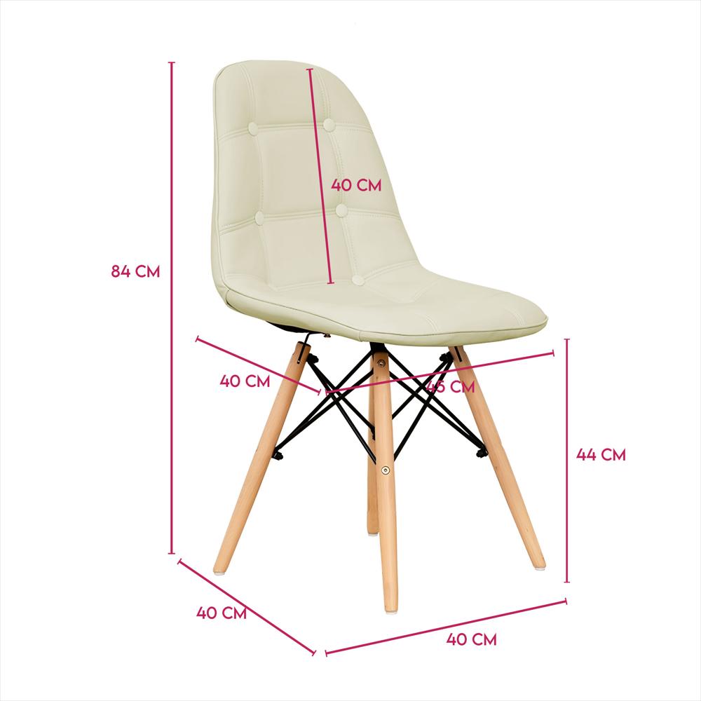 Silla Decorativa Mueble Sala Comedor Dormitorio Refcarmen Beige Carmen img #3