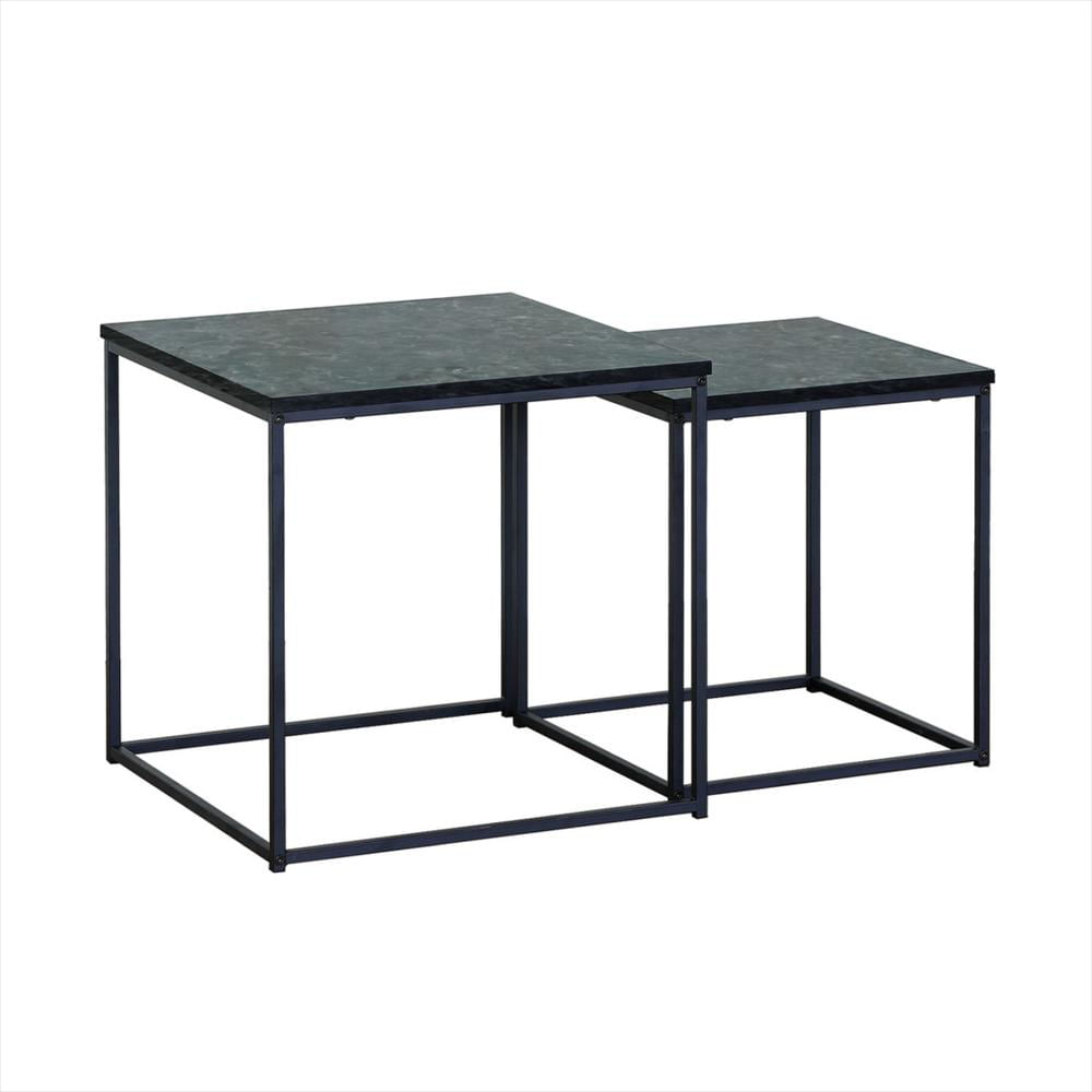 Mesa Auxiliar Nido Cuadrada De Centro Decorativa Refursula img #1