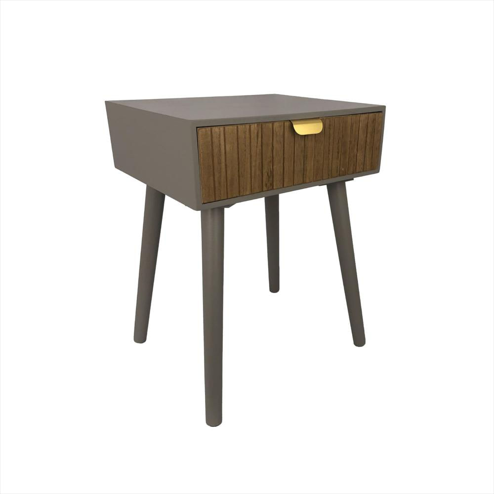 Mesa De Noche De Madera Nochero De Un Cajón Refmalaga img #1