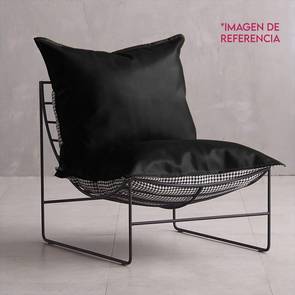 Silla Sillón Perezoso Decorativa Mueble Sala Sofá Refcaliope Negro Caliope img #4
