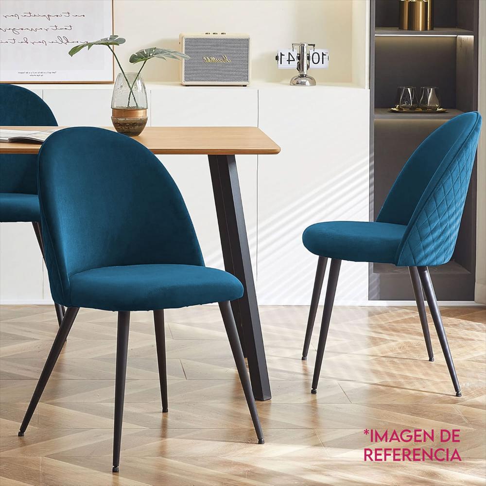 Silla Decorativa Mueble Sala Comedor Dormitorio Refkira Navy Kira img #4