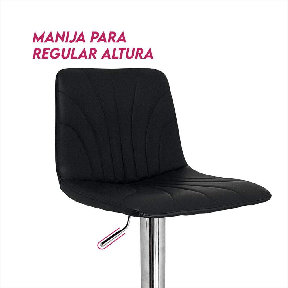 Set X2 Silla Bar Butaco Alta Giratoria Pvc Barra Refmontana img #2
