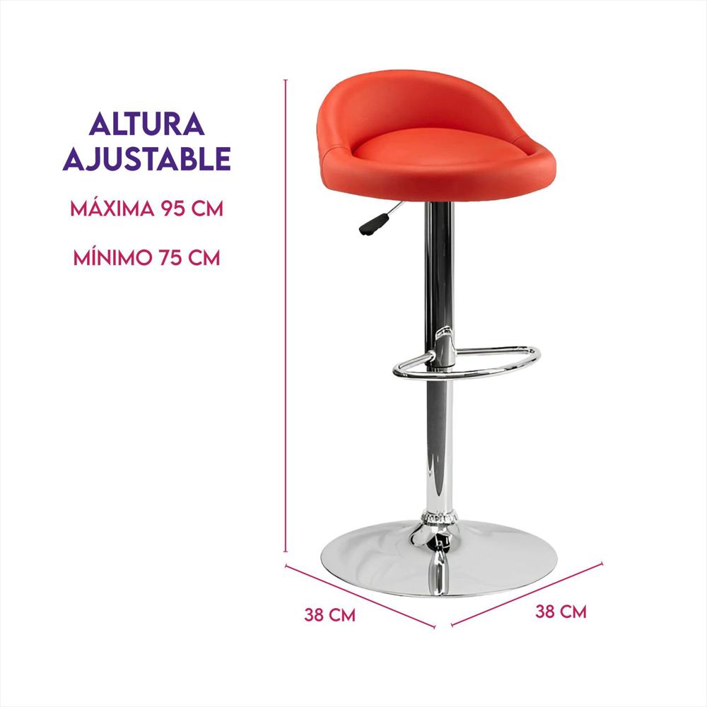 Silla Bar Butaco Alta Giratoria Barra Bar Cocina Refsantana img #4