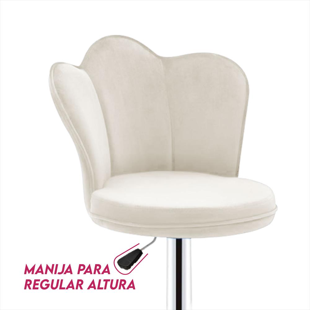 Set X2 Silla Bar Butaco Alta Giratoria Barra Cocina Refana img #2