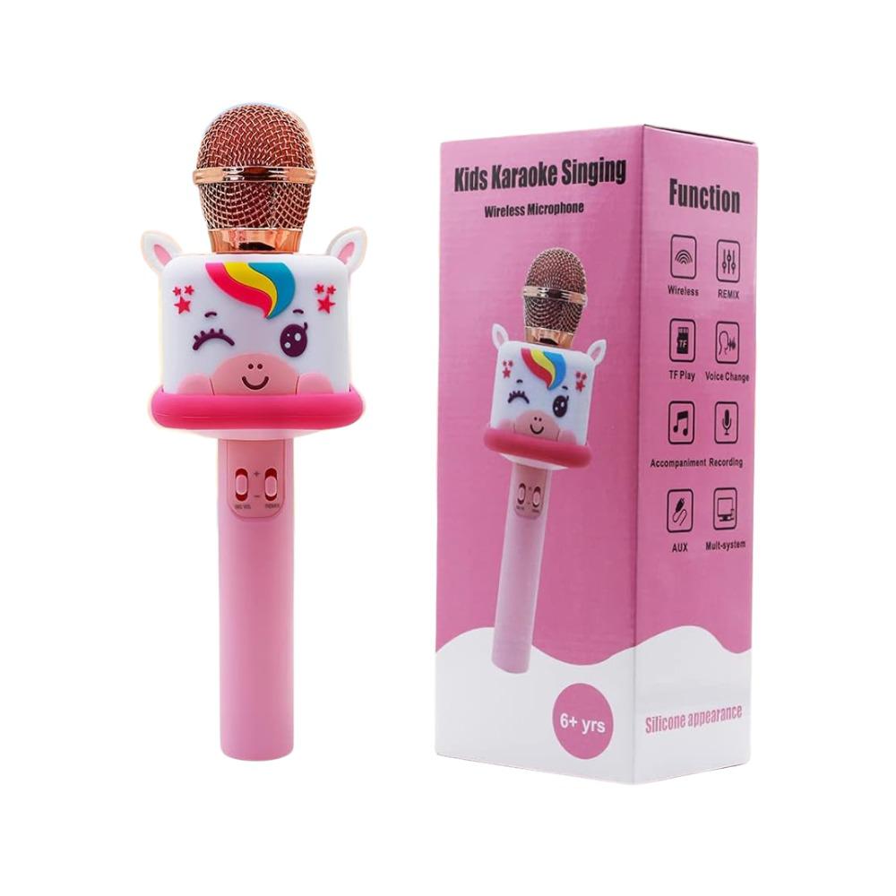 Micrófono De Karaoke Inalámbrico Para Niños Con Bluetooth Y Cambio De Voz img #1
