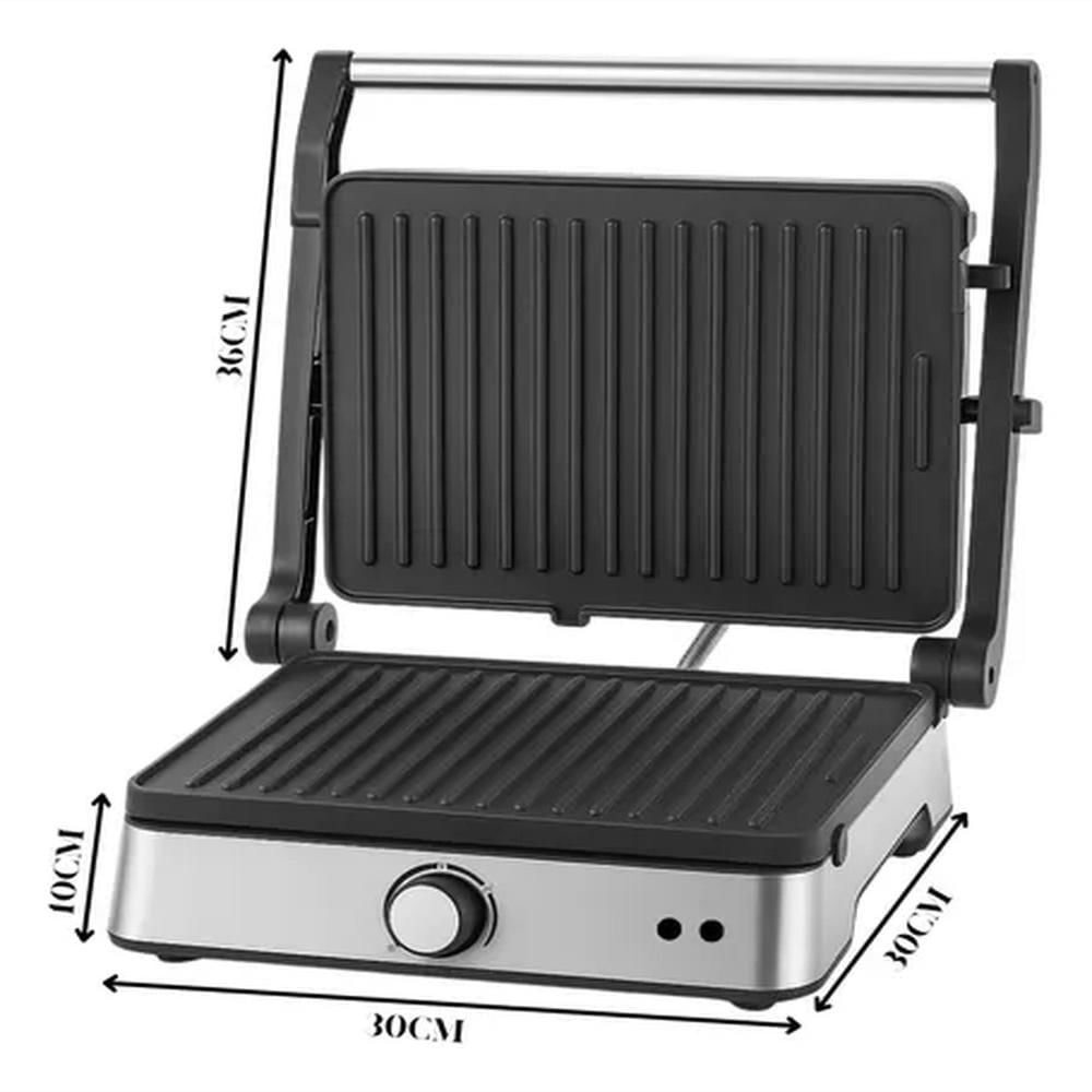 Plancha Parrilla Electrica Doble 2200W Antiadherente Rh 335 img #2