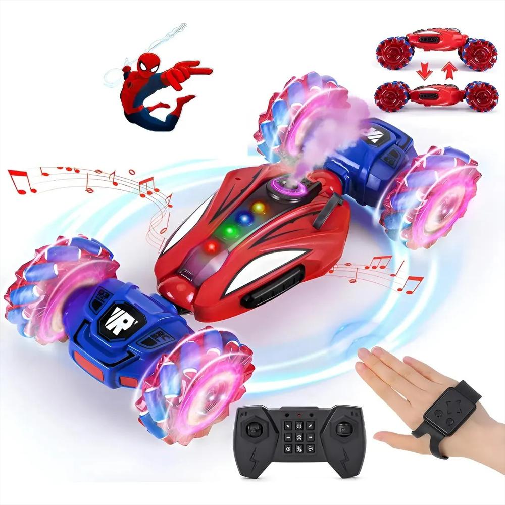 Carro Loco Spiderman 360° Control Remoto Sensor Mano img #2