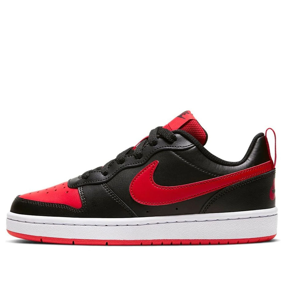 Tenis Nike Niño Court Borough Low 2 RB BQ5448-007 Negro Rojo Casual