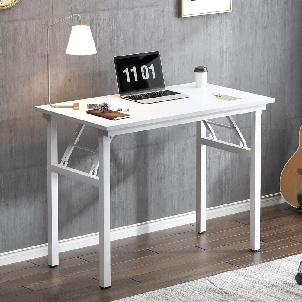 Escritorio Need Plegable Blanco Madera E1 80 Cm Multifuncional Para Espacios Pequeños img #4