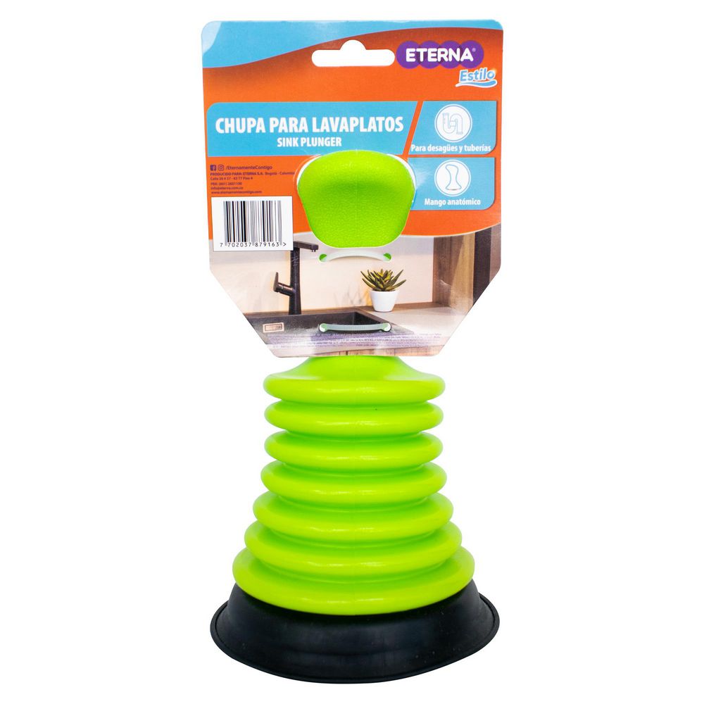 Bomba de cañería ETERNA chupa para lavaplatos (1  und) img #1