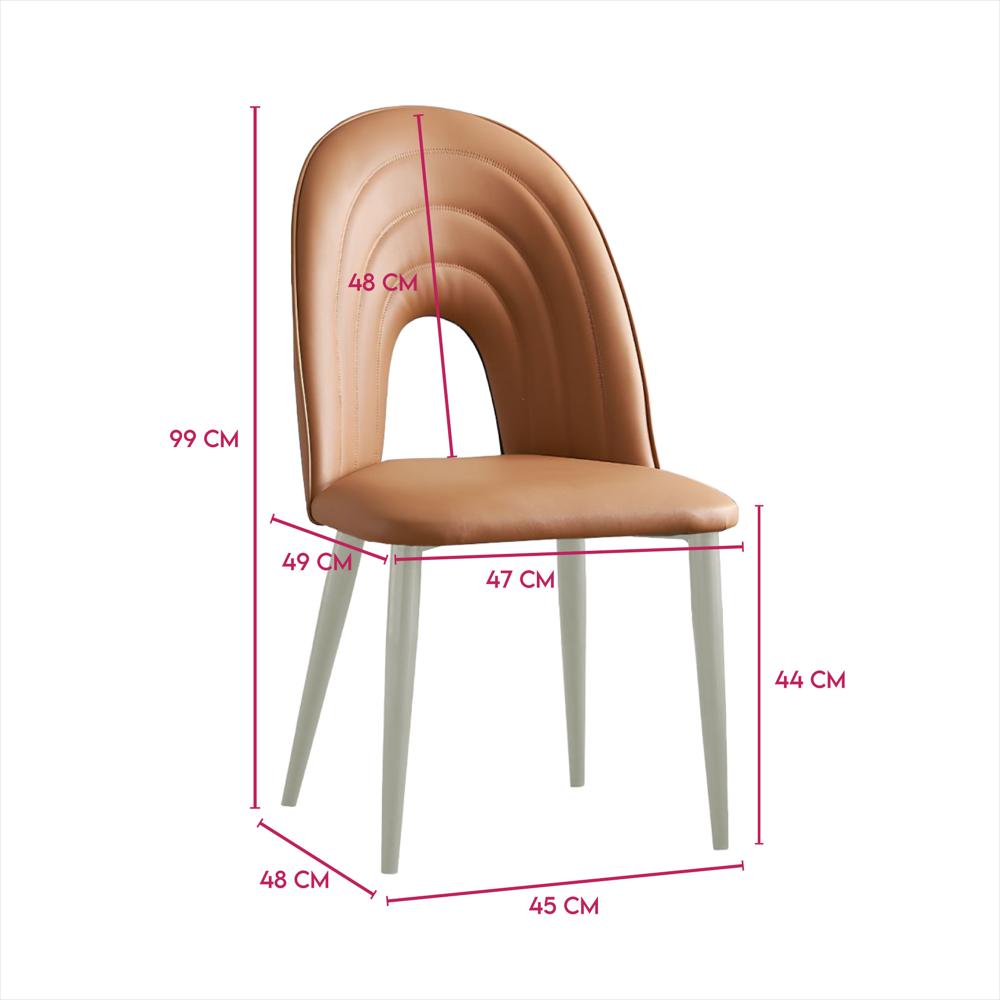 Silla Decorativa Mueble Sala Comedor Dormitorio Refaurora Cafe Aurora img #3