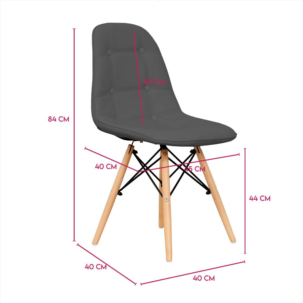 Silla Decorativa Mueble Sala Comedor Dormitorio Refcarmen Gris Carmen img #3