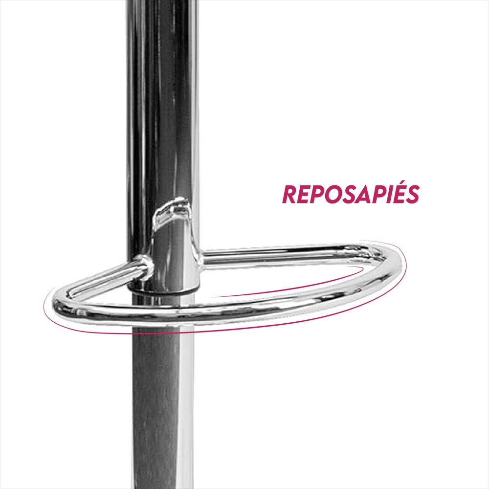 Set X2 Silla Bar Butaco Alta Giratoria Cocina Refboston img #3