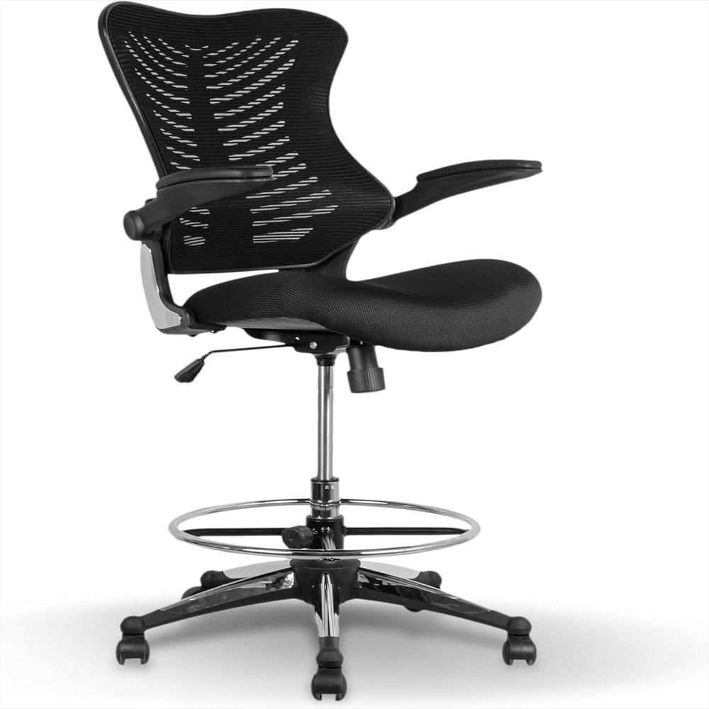 Silla Oficina Office Factor Ergonómica Malla Piel Regenerada Reposabrazos Abatible Ajustable 76 Cm