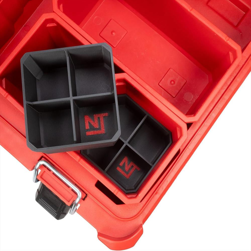 Caja De Herramientas Neat Tools 4 Ranuras Pet Resistente Apilable Para Milwaukee Packout img #2