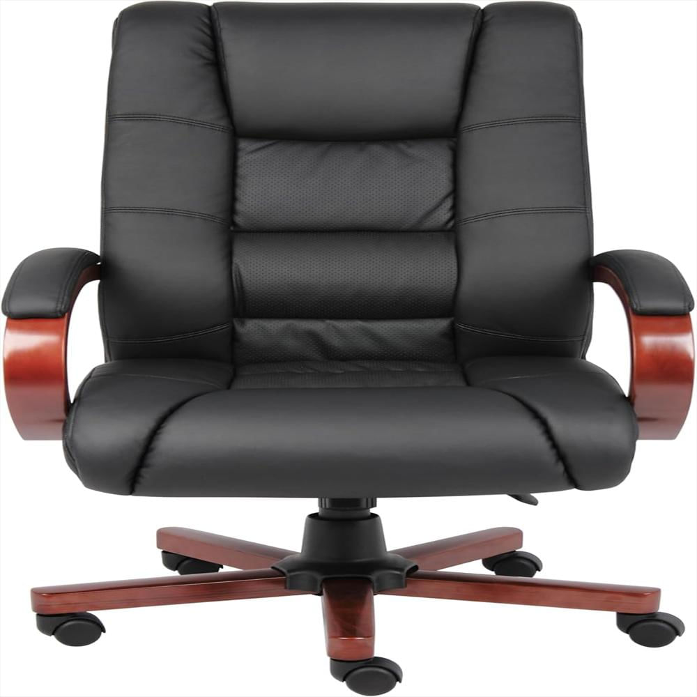 Silla Oficina Norstar Office Dba Boss Madera Tapizada Caressoftplus Respaldo Alto Ajuste Neumático 120 Kg img #4