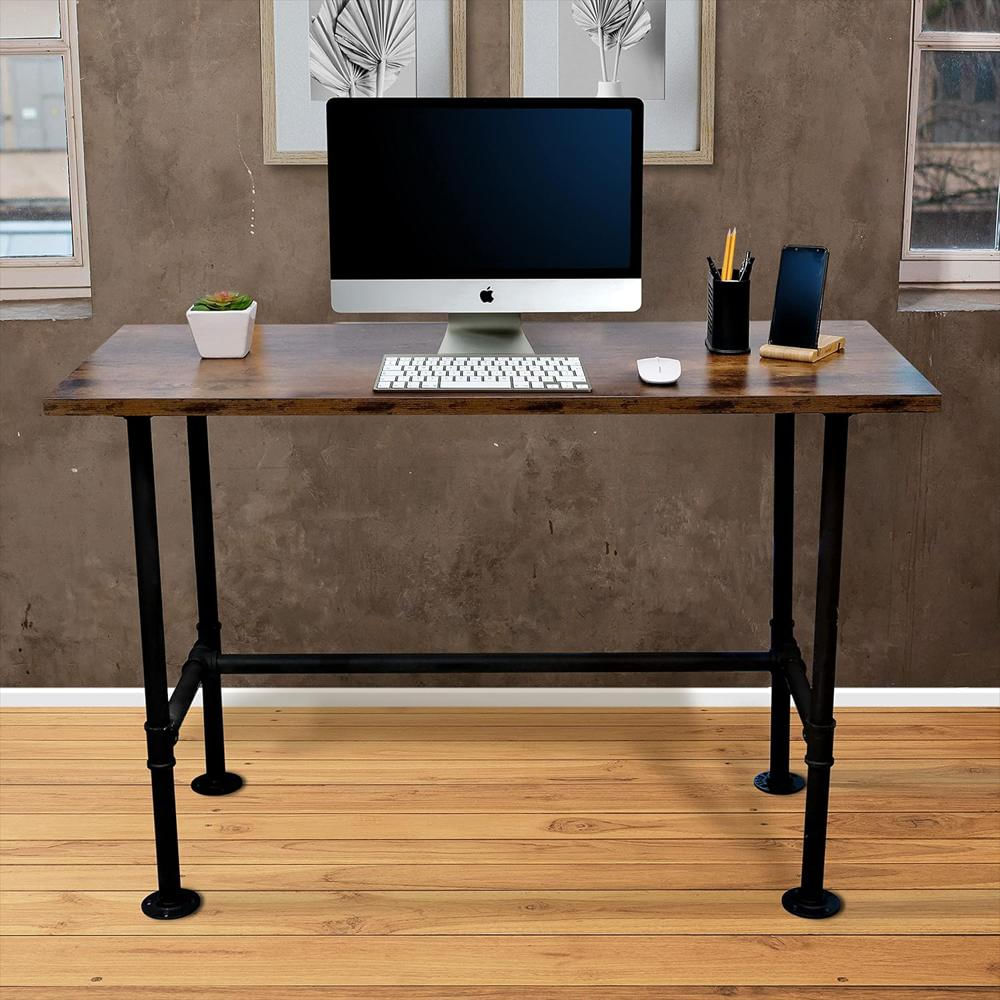 Escritorio Main Event Usa Industrial Rústico Mdf Semibrillante Espacioso Para Oficina En Casa img #2