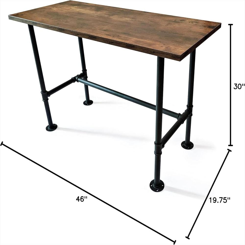 Escritorio Main Event Usa Industrial Rústico Mdf Semibrillante Espacioso Para Oficina En Casa img #3