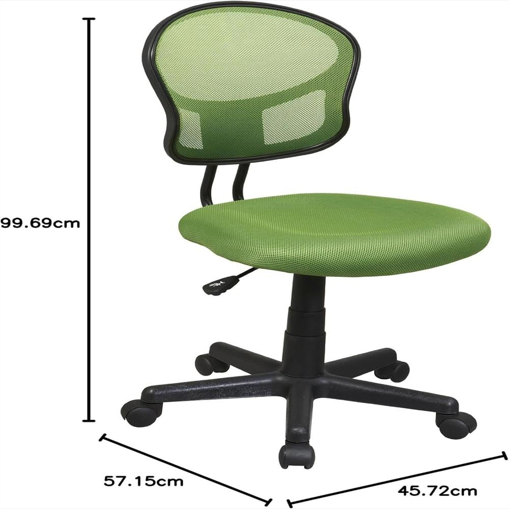 Silla Oficina Osp Home Furnishings Respaldo Malla Verde Acolchado 360° Ajuste Altura Ergonomía Ideal Hogar img #4
