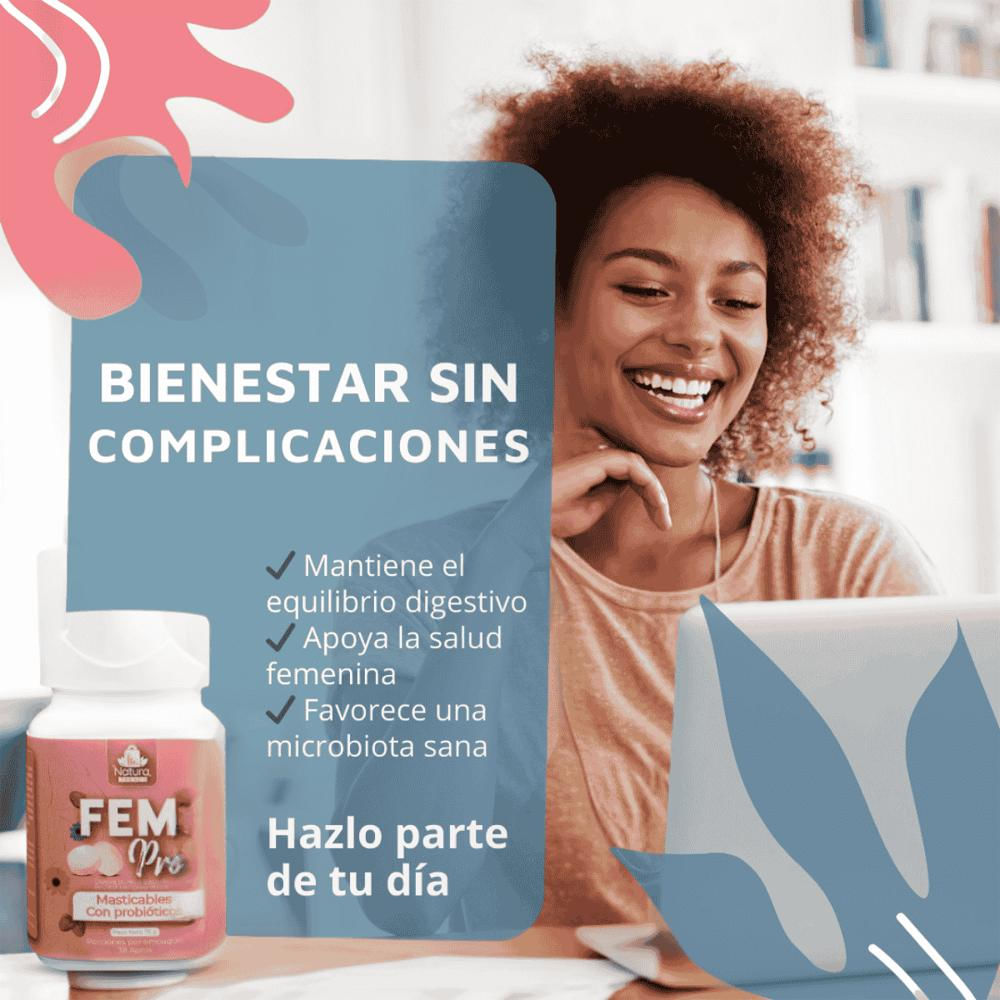Fempro Pack X3 Mujer 450 Tabs Para Flora Vaginal Equilibrada img #3