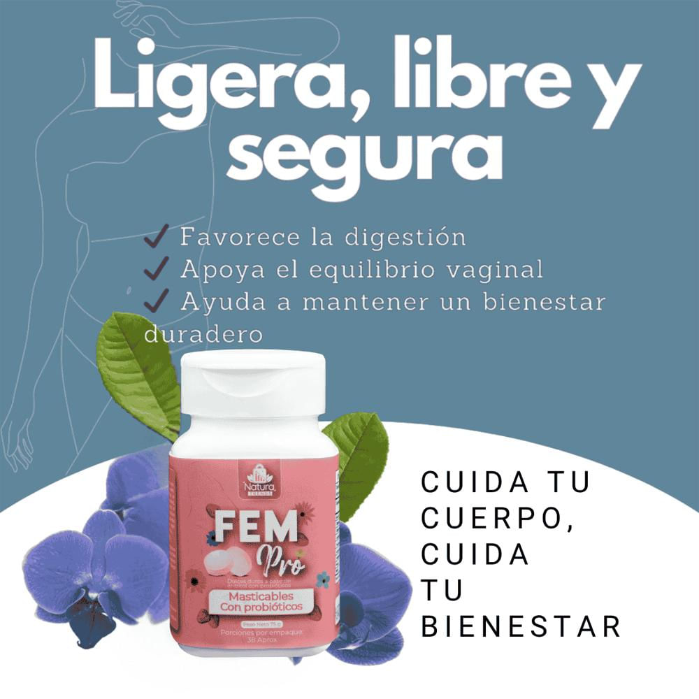 Fempro X2 Probióticos Mujer Ph Y Flora Intestinal Sabor A Fresa img #2
