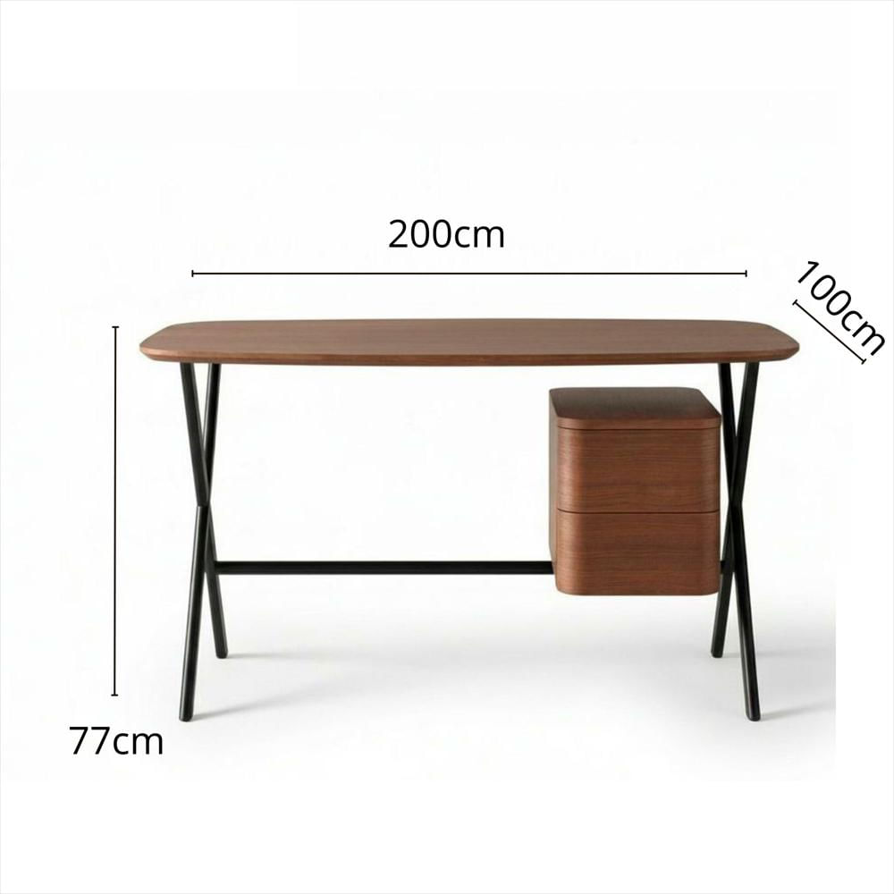 Escritorio Nut En Roble 200Cm X 100Cm img #4