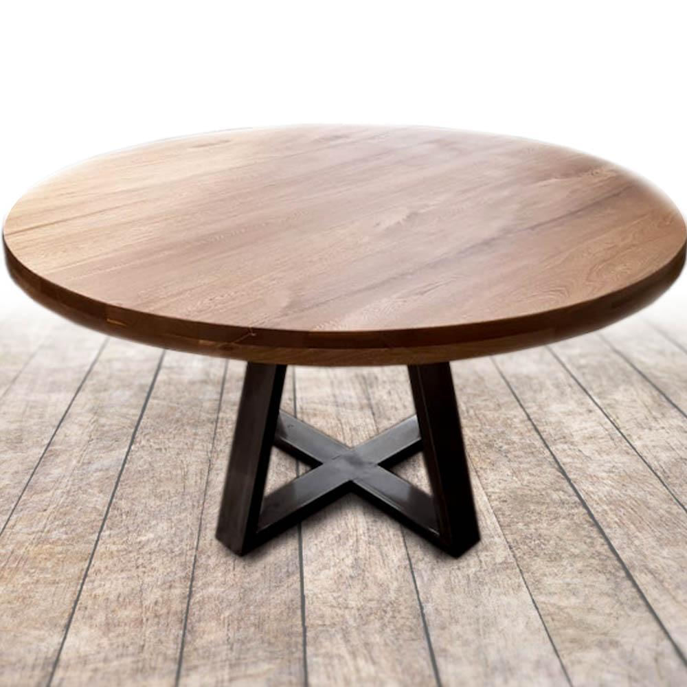 Mesa Comedor Redondo Estopa En Roble 140Cm Diametro img #2