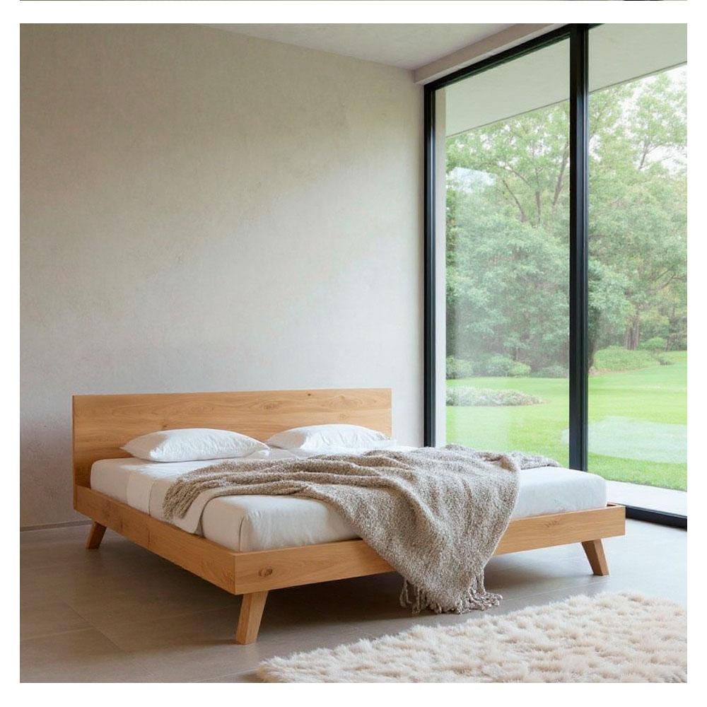 Cama Ammit En Roble Para Colchón 140Cm X 190Cm img #3