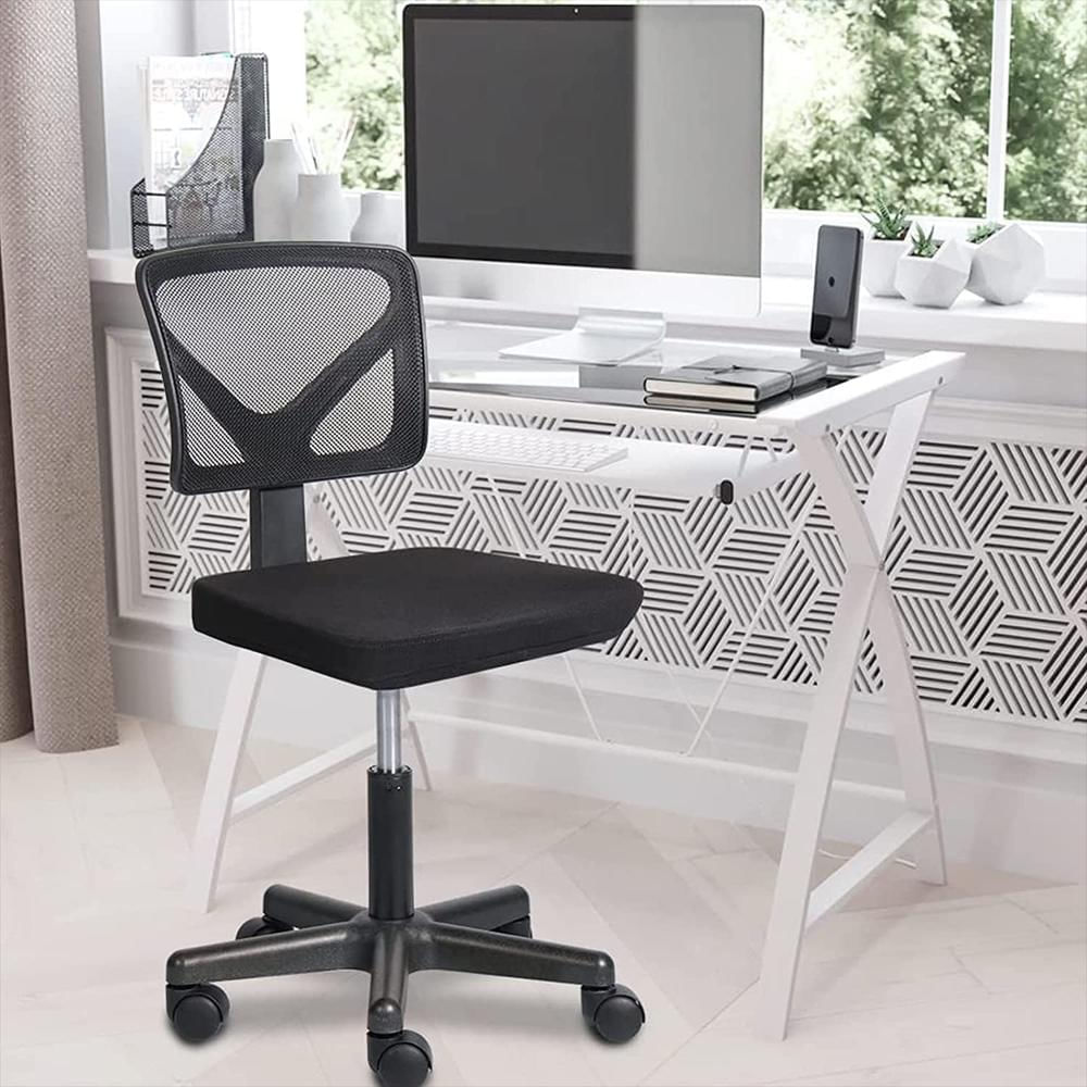 Silla Oficina Afo Ergonomica Malla Transpirable Soporte Lumbar Ajustable Sin Brazos Compacta img #2