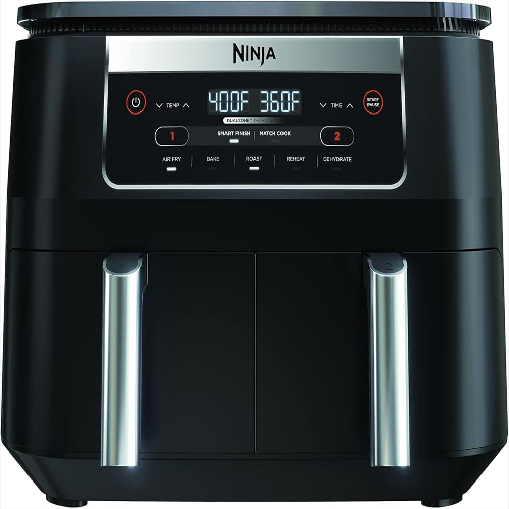 Freidora De Aire Ninja 6 Qt Doble Zona 2 Cestas Asar, Hornear, Deshidratar, 5 Programas Personalizables img #1