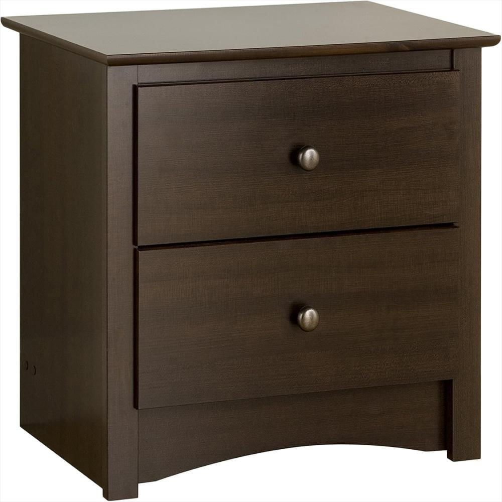 Cómoda Prepac Expreso 2 Cajones Madera Laminada Curvos 40.64X59.05X55.24 Cm Funcional Y Elegante img #1