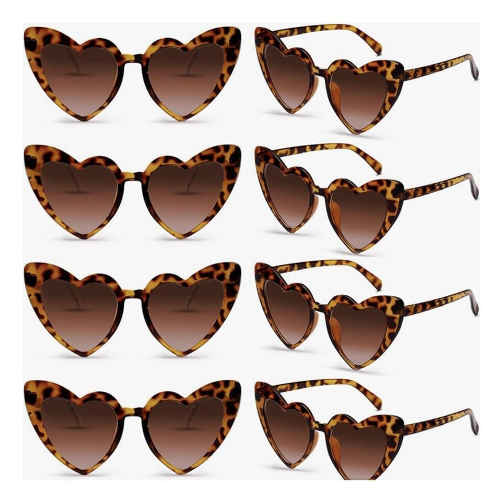 Gafas Corazon Novia Despedida De Soltera 5 Und Animal Print img #1
