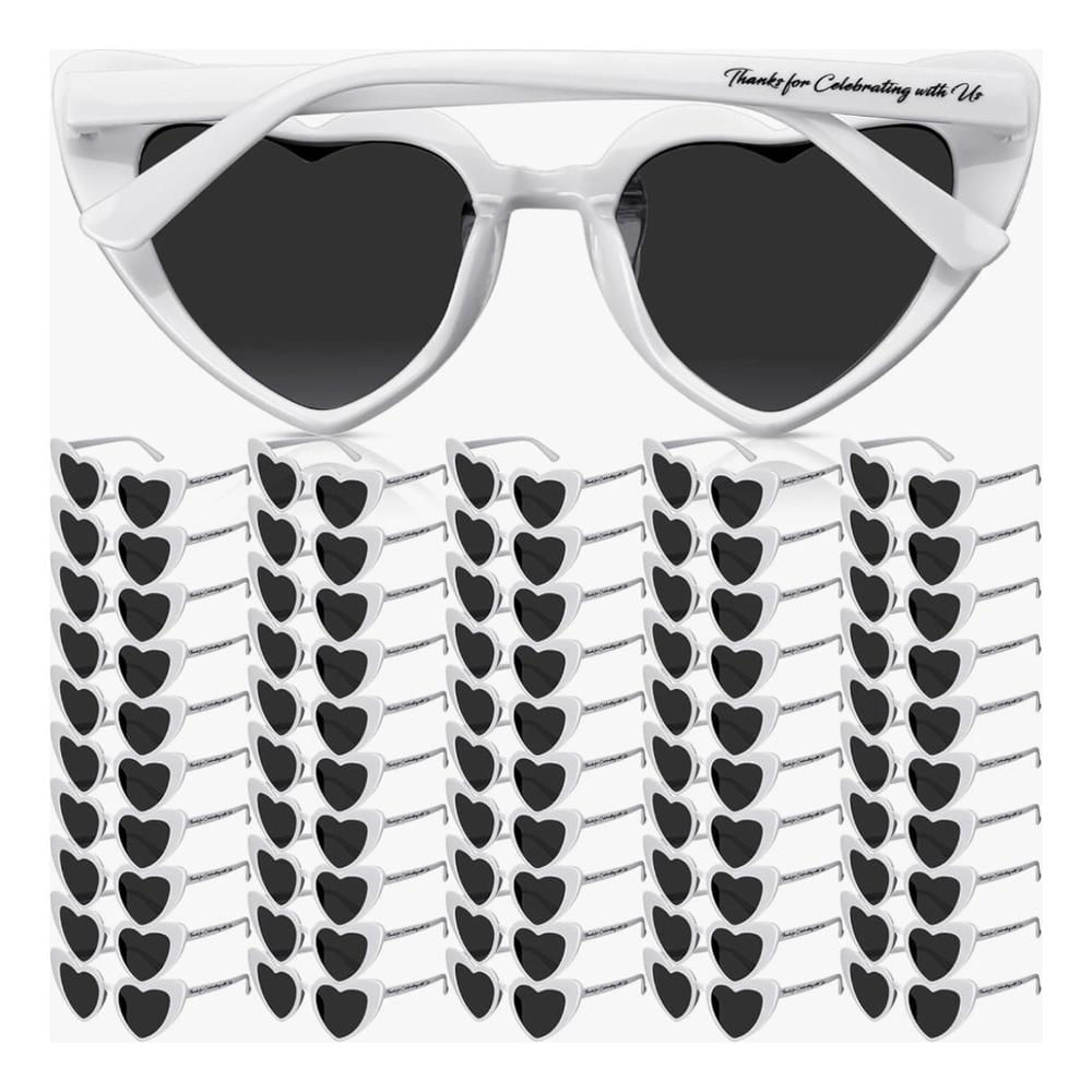 Gafas Corazon Novia Despedida De Soltera 5 Und Blanco img #1