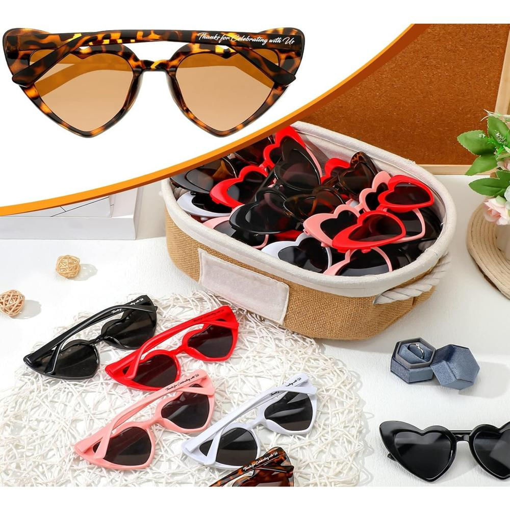 Gafas Corazon Novia Despedida De Soltera 5 Und Rojo img #3