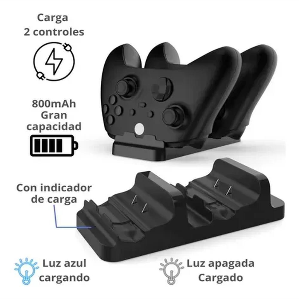 Cargador Doble Control Xbox One Series S/X + Baterias img #2
