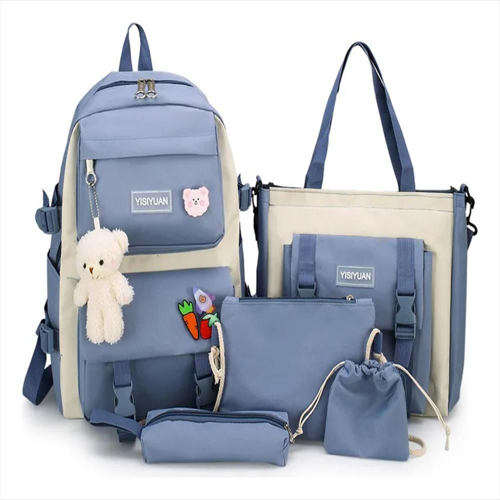 Bolsos Viaje 5 Piezas Set Escolar Moderno Maletas Kawaii
