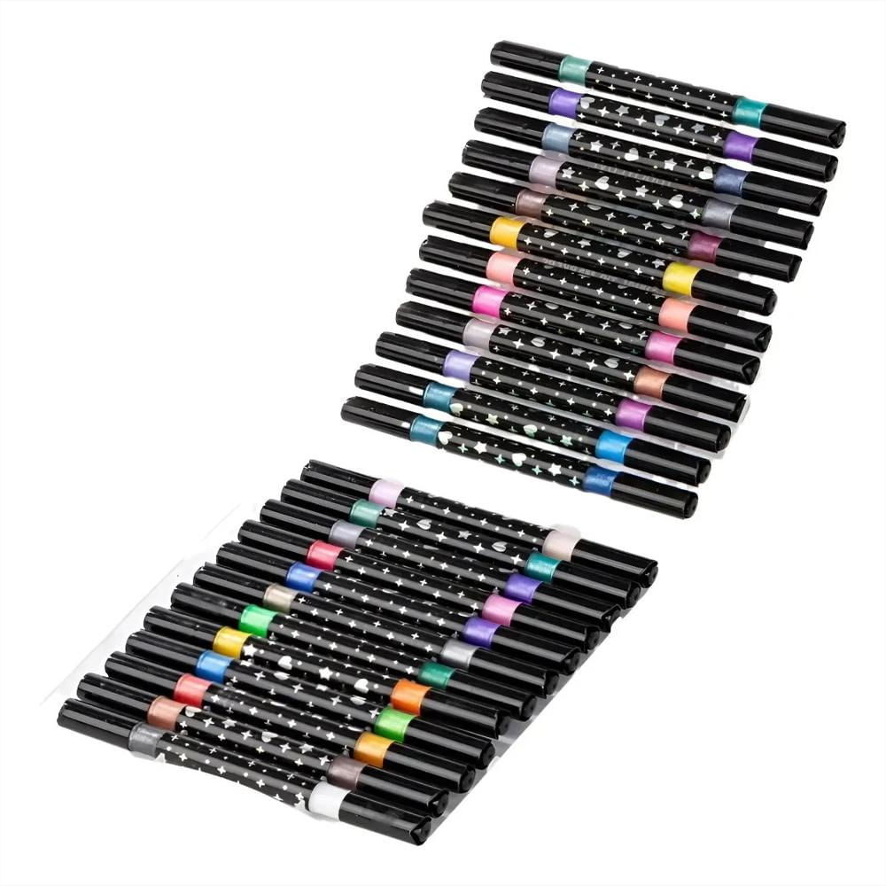 Bolígrafos Marcadores Doble Punta 36 Colores Glitter img #2