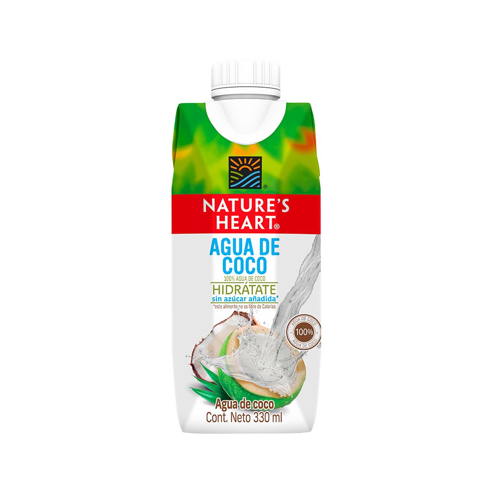 AGUA  NATURES HEART Coco Sin Azúcar (330  ml) img #1