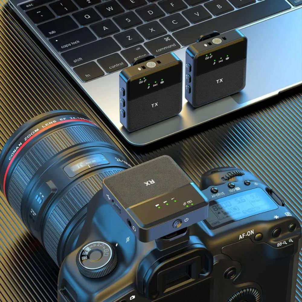 Micrófonos Inalámbricos 2Tx + 1Rx (Compatibles Con Iphone, Android, Pc Y Cámaras img #4